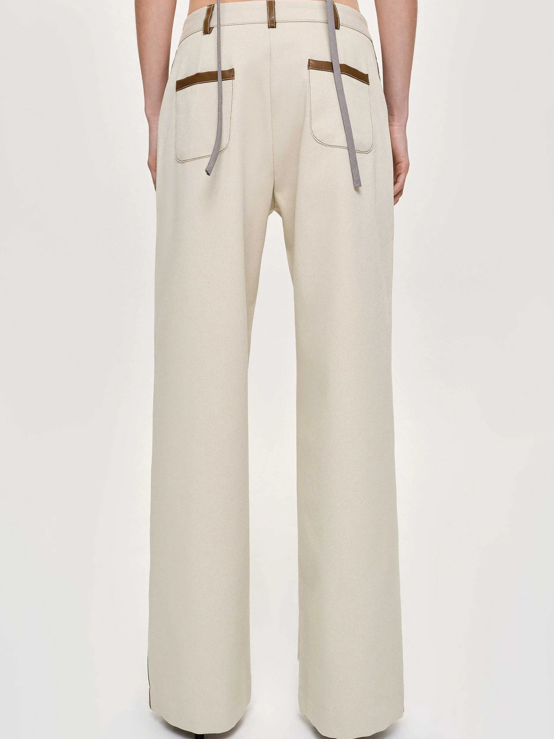 Frauen Source Unknown Unterteile<Hose Mit Lederbesatz, Canvas