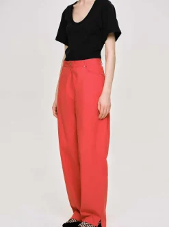 Frauen Source Unknown Kleidung<Hose Mit Weitem Bein, Rot