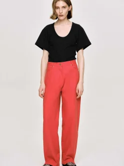 Frauen Source Unknown Unterteile<Hose Mit Weitem Bein, Rot