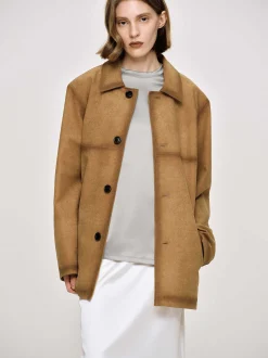 Frauen Source Unknown Zubehör<Jacke Aus Verblasstem Schwamm, Kamel