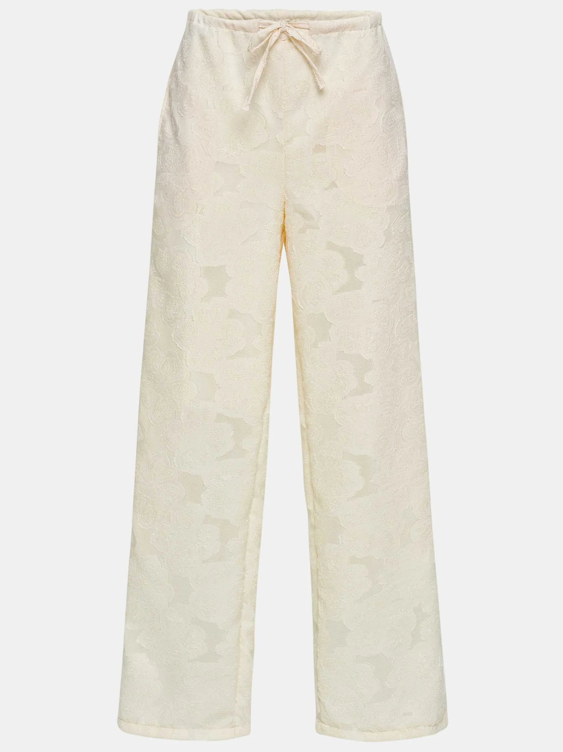 Frauen Source Unknown Unterteile<Jacquardhose Mit Kordelzug, Elfenbein