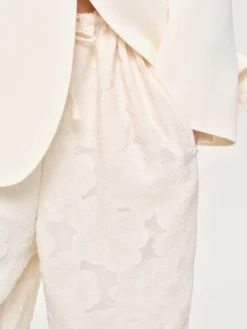Frauen Source Unknown Unterteile<Jacquardhose Mit Kordelzug, Elfenbein