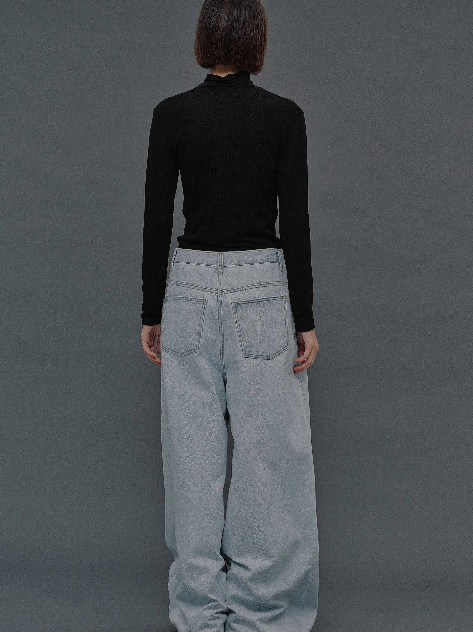 Frauen Source Unknown Denim<Jeans In Ubergrose, Hellblaue Waschung
