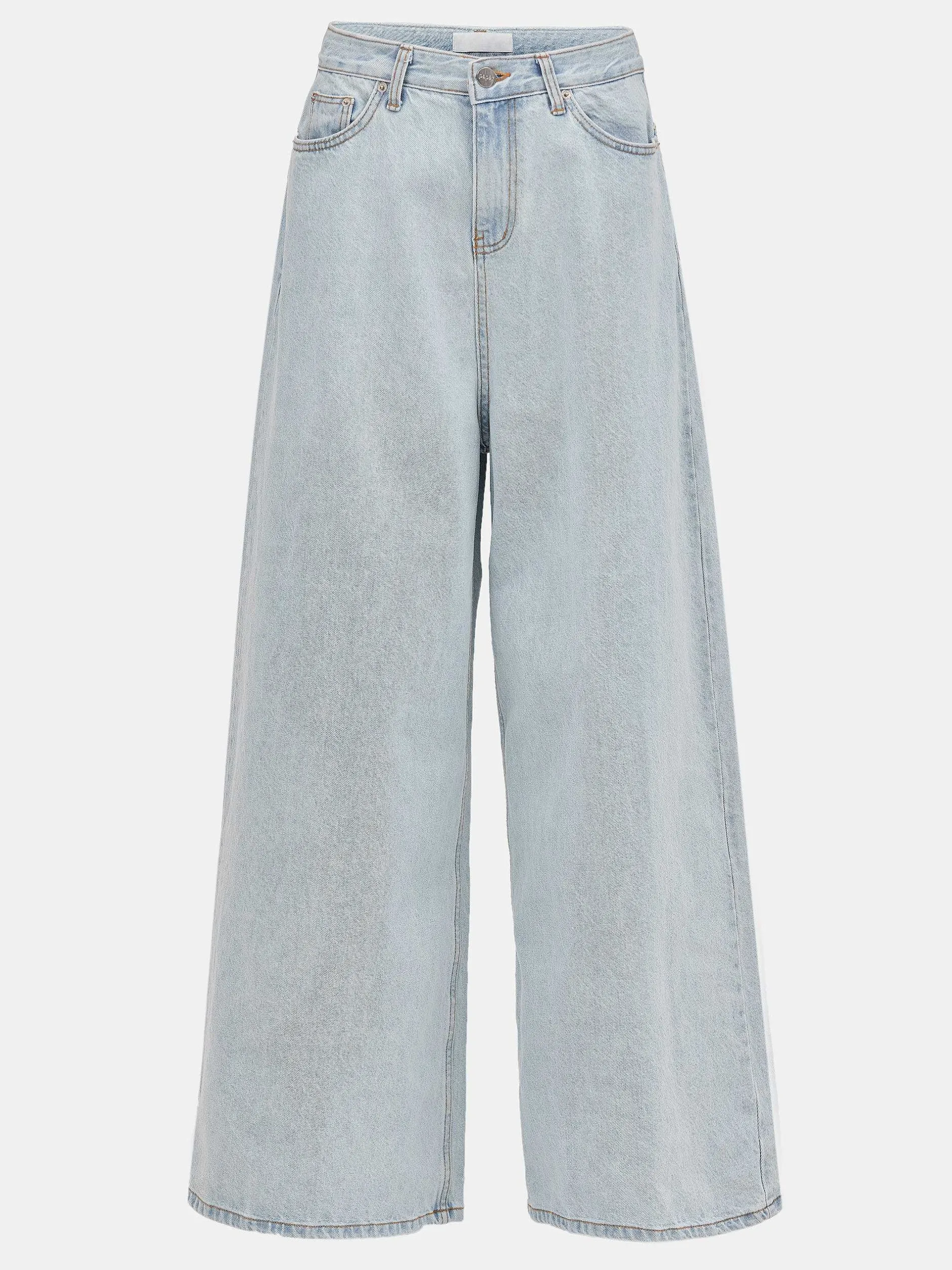 Frauen Source Unknown Kleidung<Jeans In Ubergrose, Hellblaue Waschung