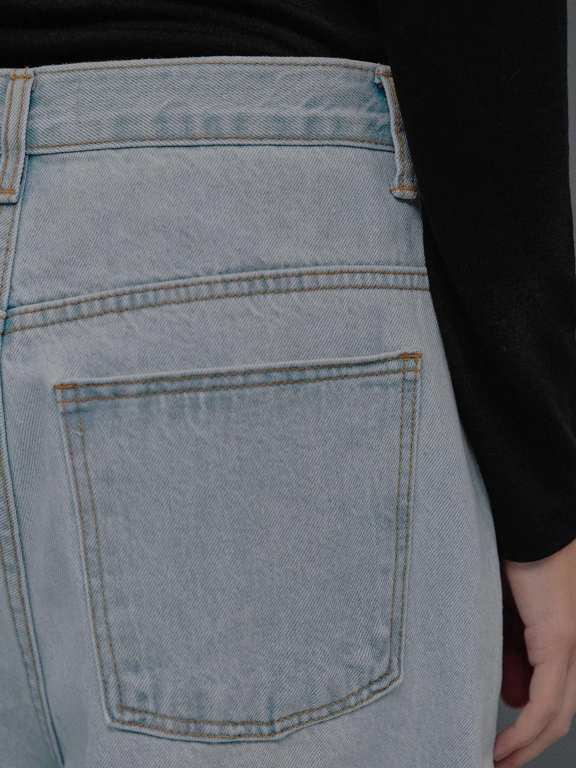Frauen Source Unknown Kleidung<Jeans In Ubergrose, Hellblaue Waschung
