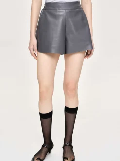 Frauen Source Unknown Zubehör<Kunstledershorts, Fossil Grey