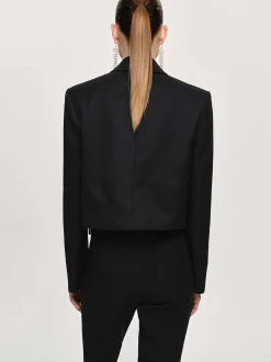 Frauen Source Unknown Zubehör<Kurzer Blazer Mit Sisilia-Schleife, Schwarz