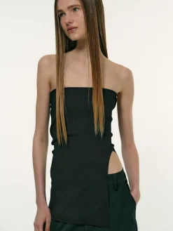 Frauen Source Unknown Zubehör<Langes Geteiltes Bandeau, Schwarz