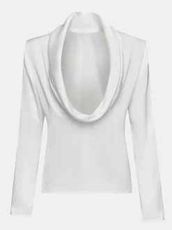 Frauen Source Unknown Kleidung<Leiva Bluse Mit Wasserfallausschnitt, Weis