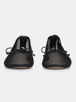 Frauen Source Unknown Schuhe & Taschen<Mary Jane Mesh-Ballerinas, Schwarz