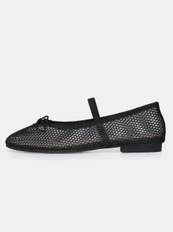 Frauen Source Unknown Schuhe & Taschen<Mary Jane Mesh-Ballerinas, Schwarz
