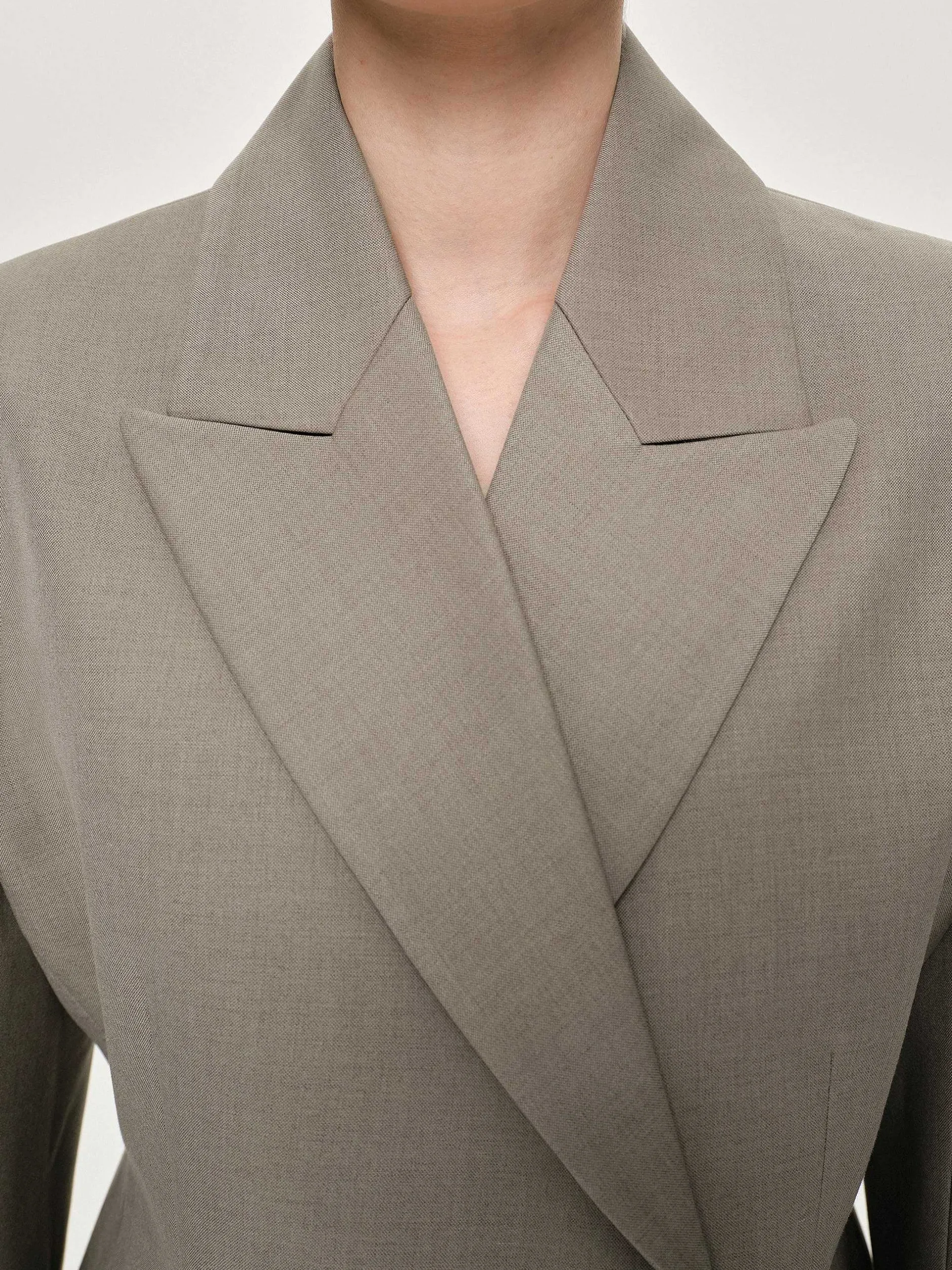 Frauen Source Unknown Kleidung<Messi Zweireiher-Blazer, Dune