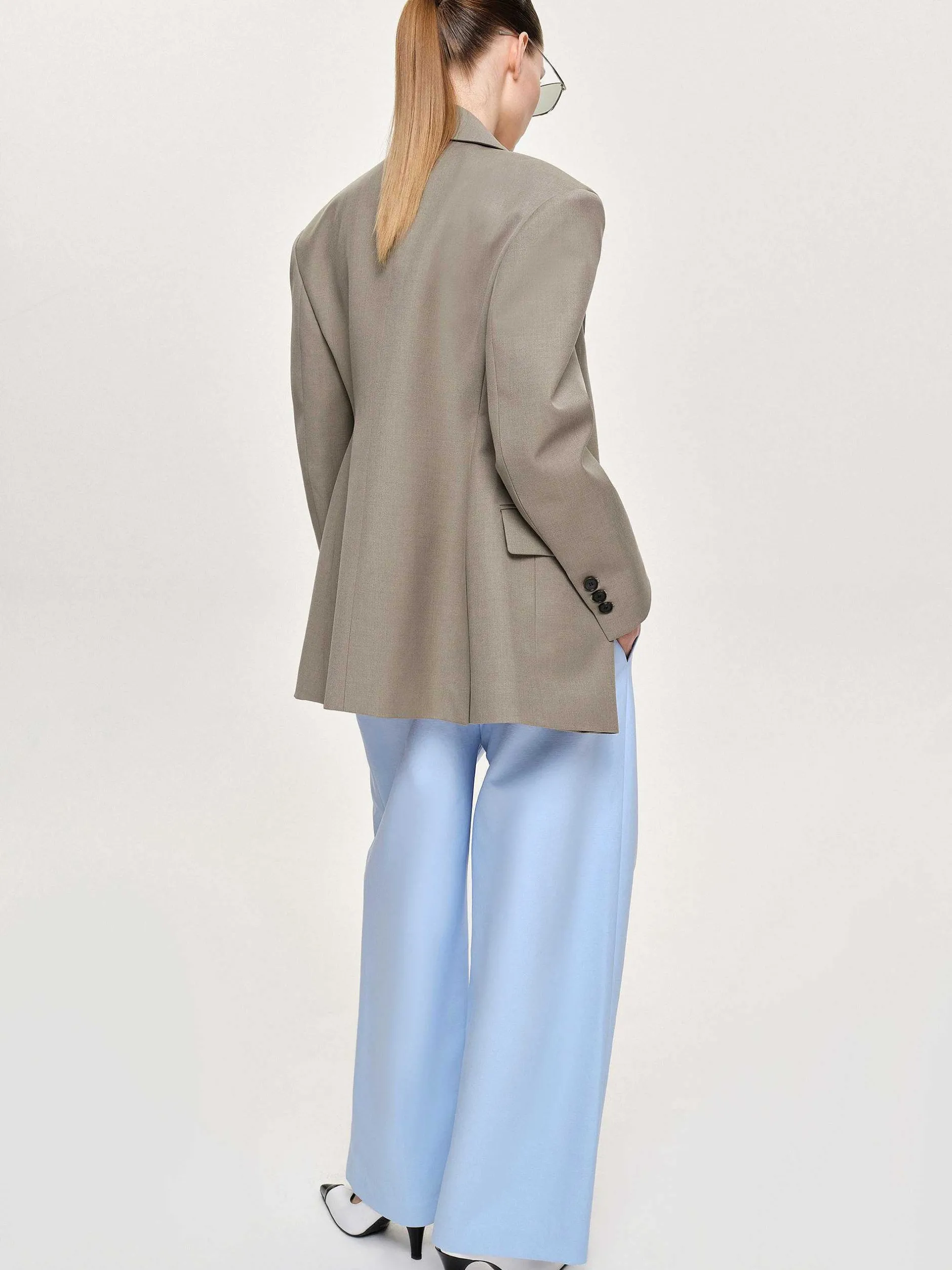 Frauen Source Unknown Oberbekleidung<Messi Zweireiher-Blazer, Dune
