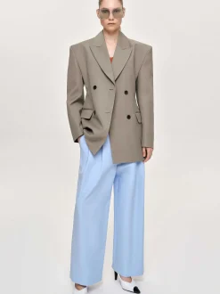Frauen Source Unknown Oberbekleidung<Messi Zweireiher-Blazer, Dune