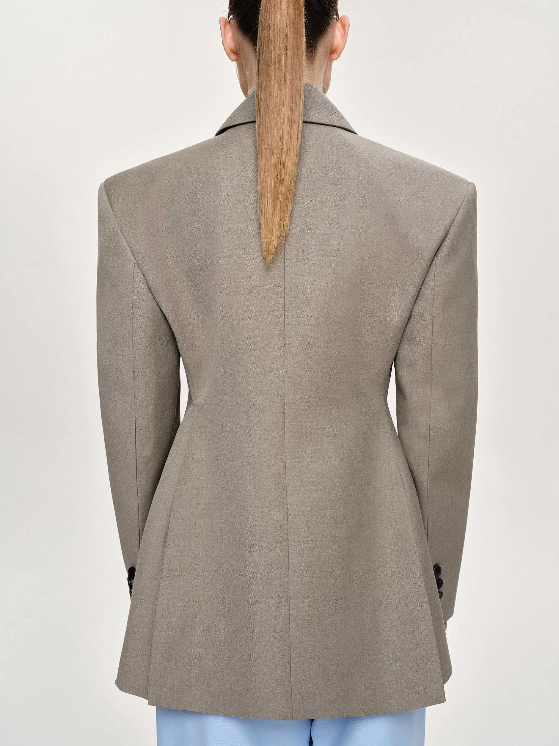 Frauen Source Unknown Oberbekleidung<Messi Zweireiher-Blazer, Dune
