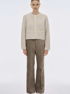 Frauen Source Unknown Kleidung<Mogador Strickjacke Aus Schurwolle, Beige Melange