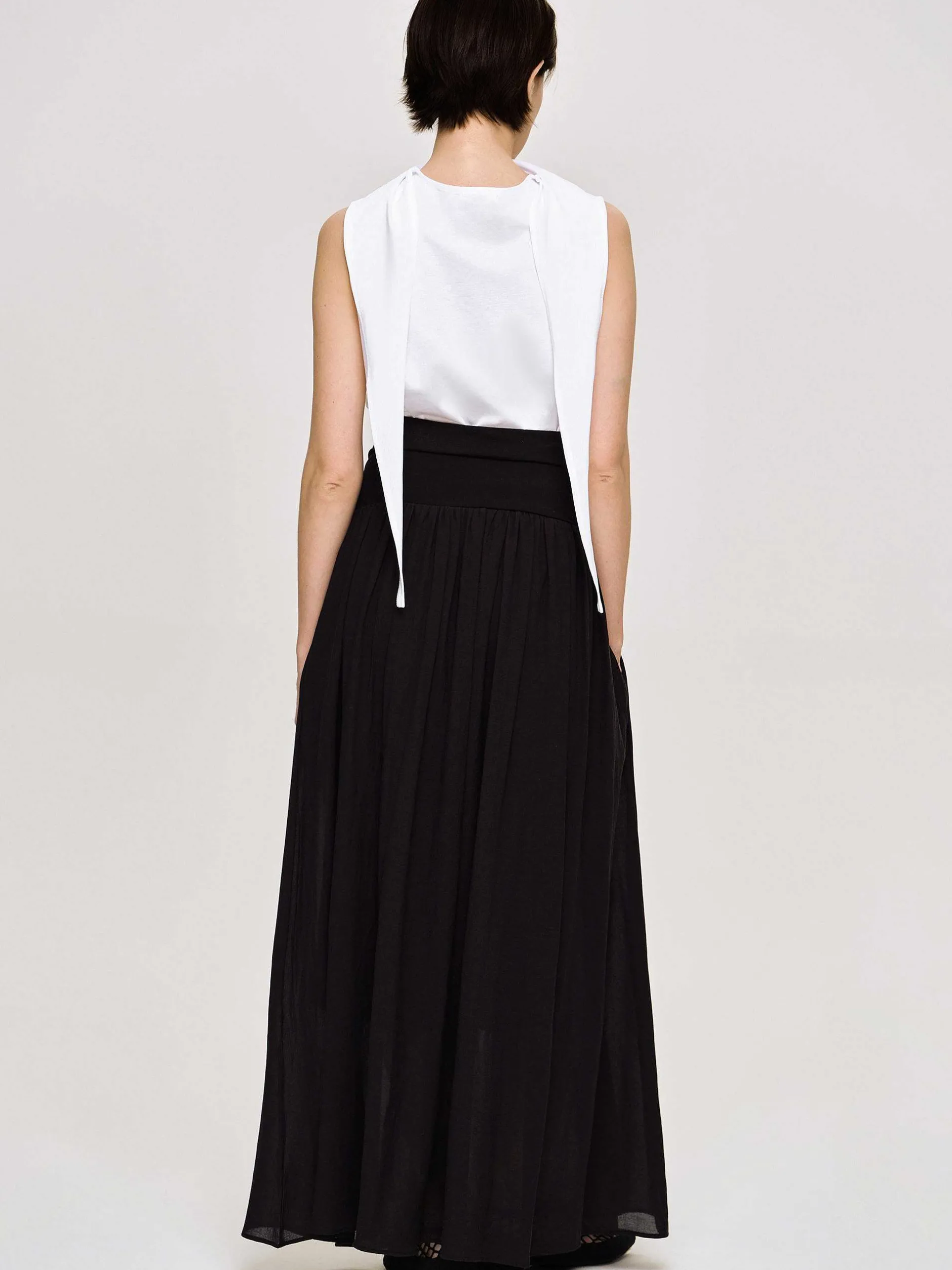 Frauen Source Unknown Unterteile<Ocelia Maxirock Mit Tiefer Taille, Schwarz