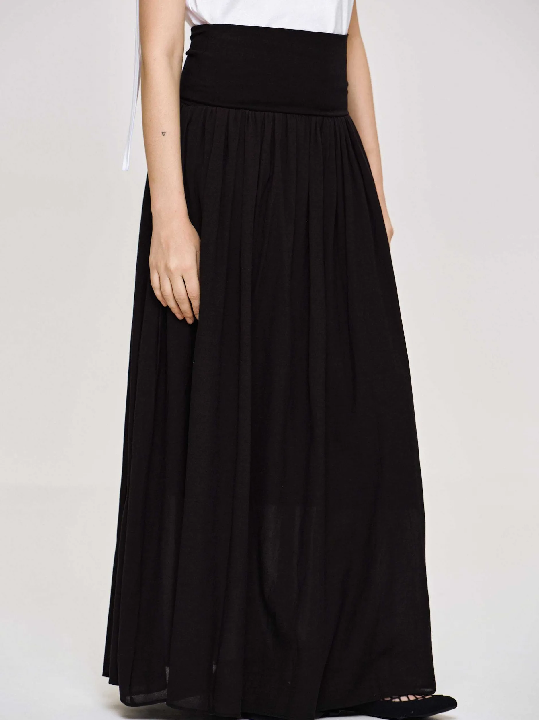 Frauen Source Unknown Unterteile<Ocelia Maxirock Mit Tiefer Taille, Schwarz