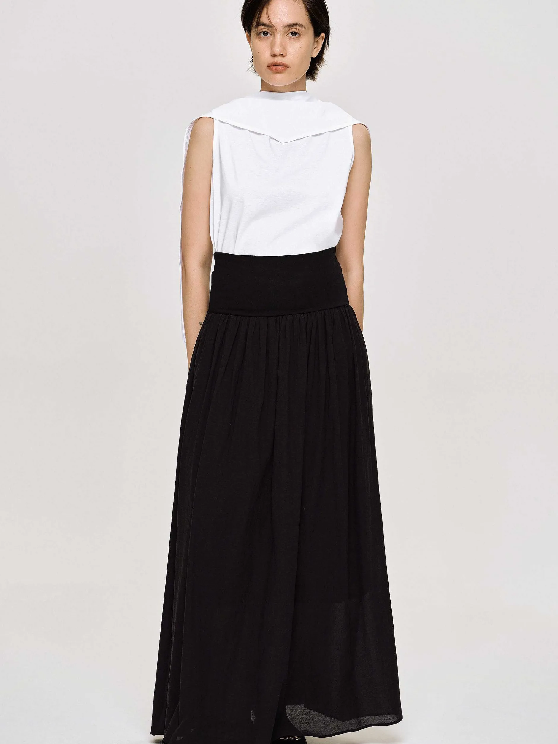Frauen Source Unknown Unterteile<Ocelia Maxirock Mit Tiefer Taille, Schwarz