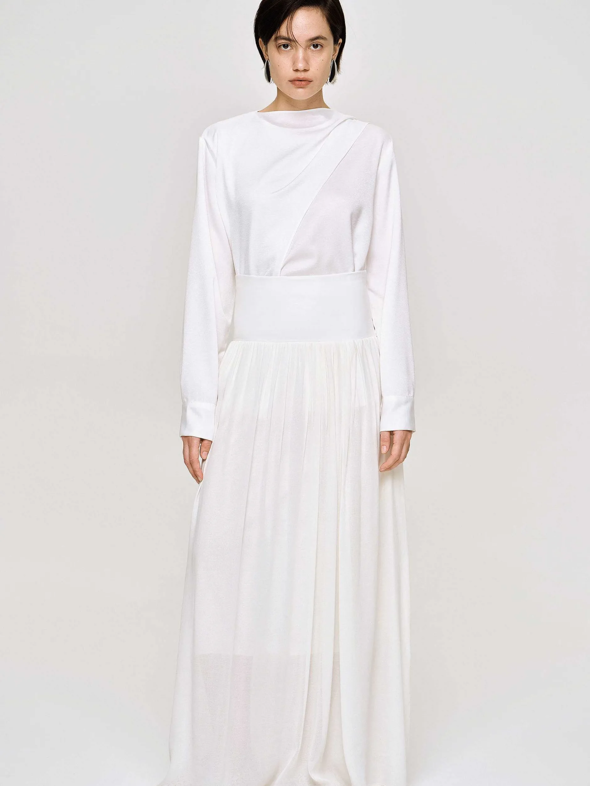 Frauen Source Unknown Kleidung<Ocelia Maxirock Mit Tiefer Taille, Weis