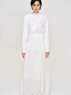 Frauen Source Unknown Unterteile<Ocelia Maxirock Mit Tiefer Taille, Weis
