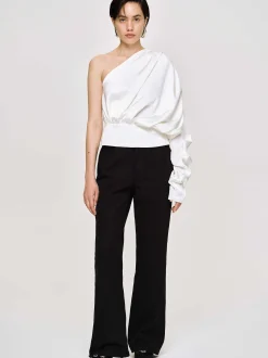 Frauen Source Unknown Oberteile<One-Shoulder-Bluse, Weis