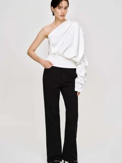 Frauen Source Unknown Oberteile<One-Shoulder-Bluse, Weis