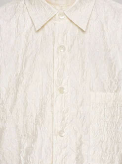 Frauen Source Unknown Zubehör<Over-Fit-Jacquard-Hemd, Pergament