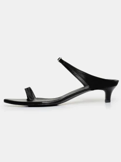Frauen Source Unknown Schuhe & Taschen<Pisa Toe Ring Strass Pantoletten, Schwarz