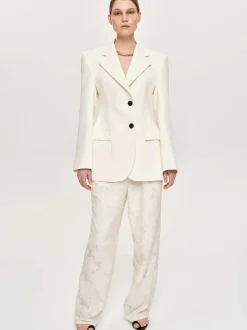 Frauen Source Unknown Oberbekleidung<Poldo Sanduhr-Blazer, Creme
