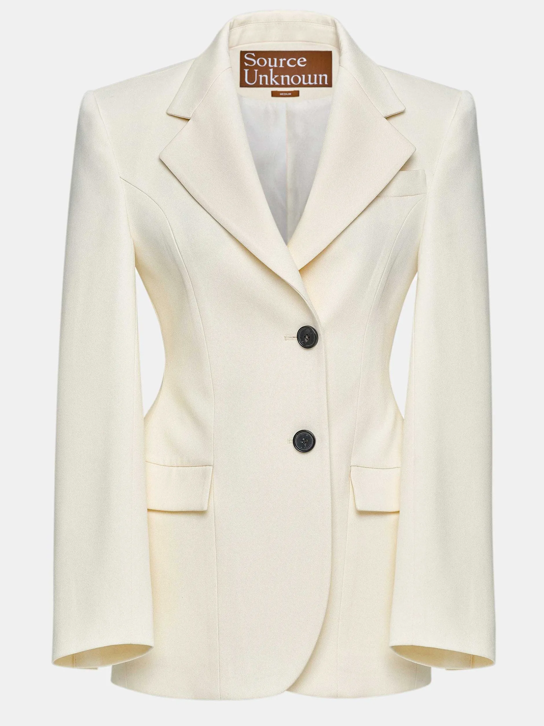 Frauen Source Unknown Oberbekleidung<Poldo Sanduhr-Blazer, Creme