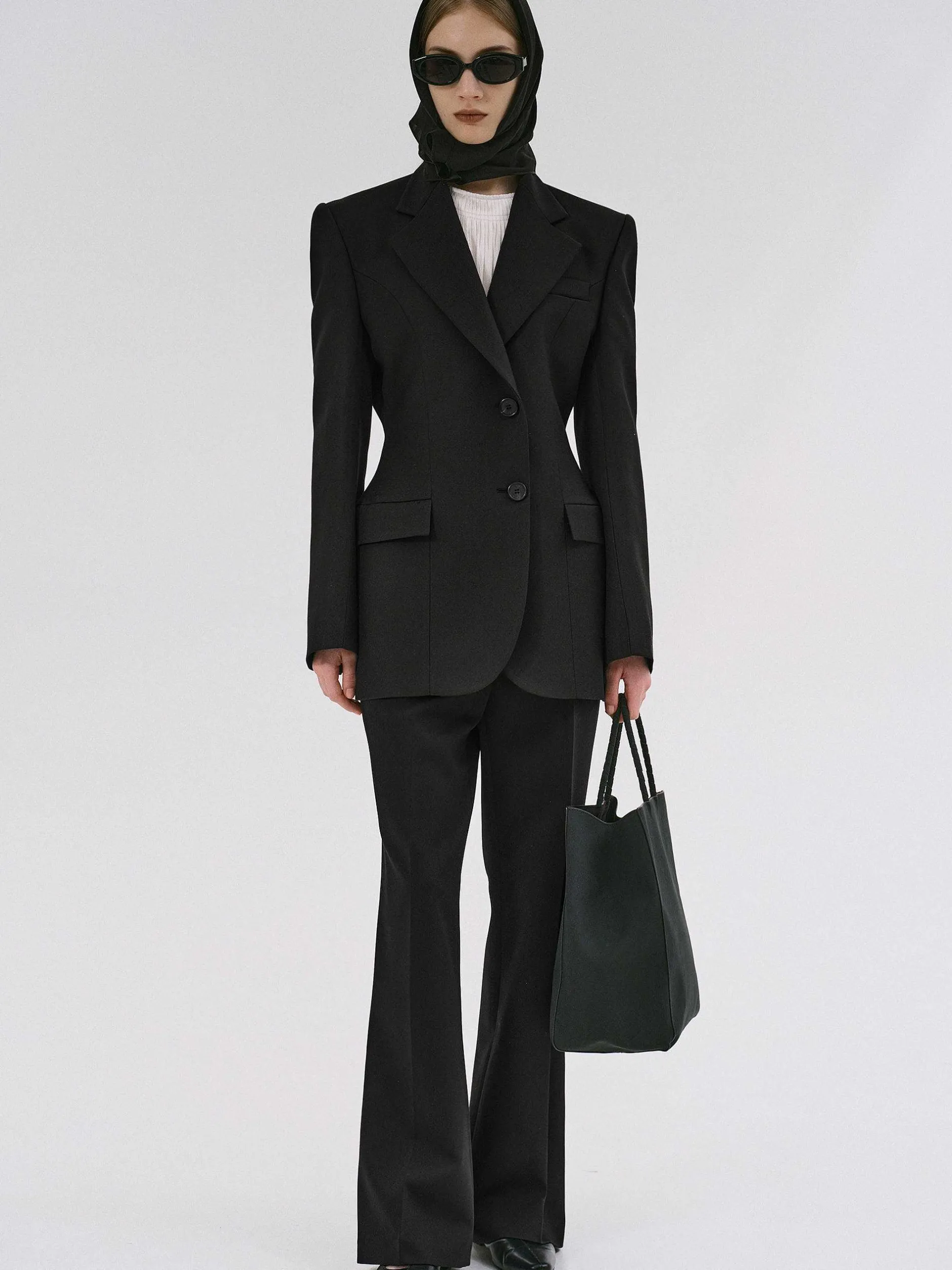 Frauen Source Unknown Kleidung<Poldo Sanduhr-Blazer, Schwarz