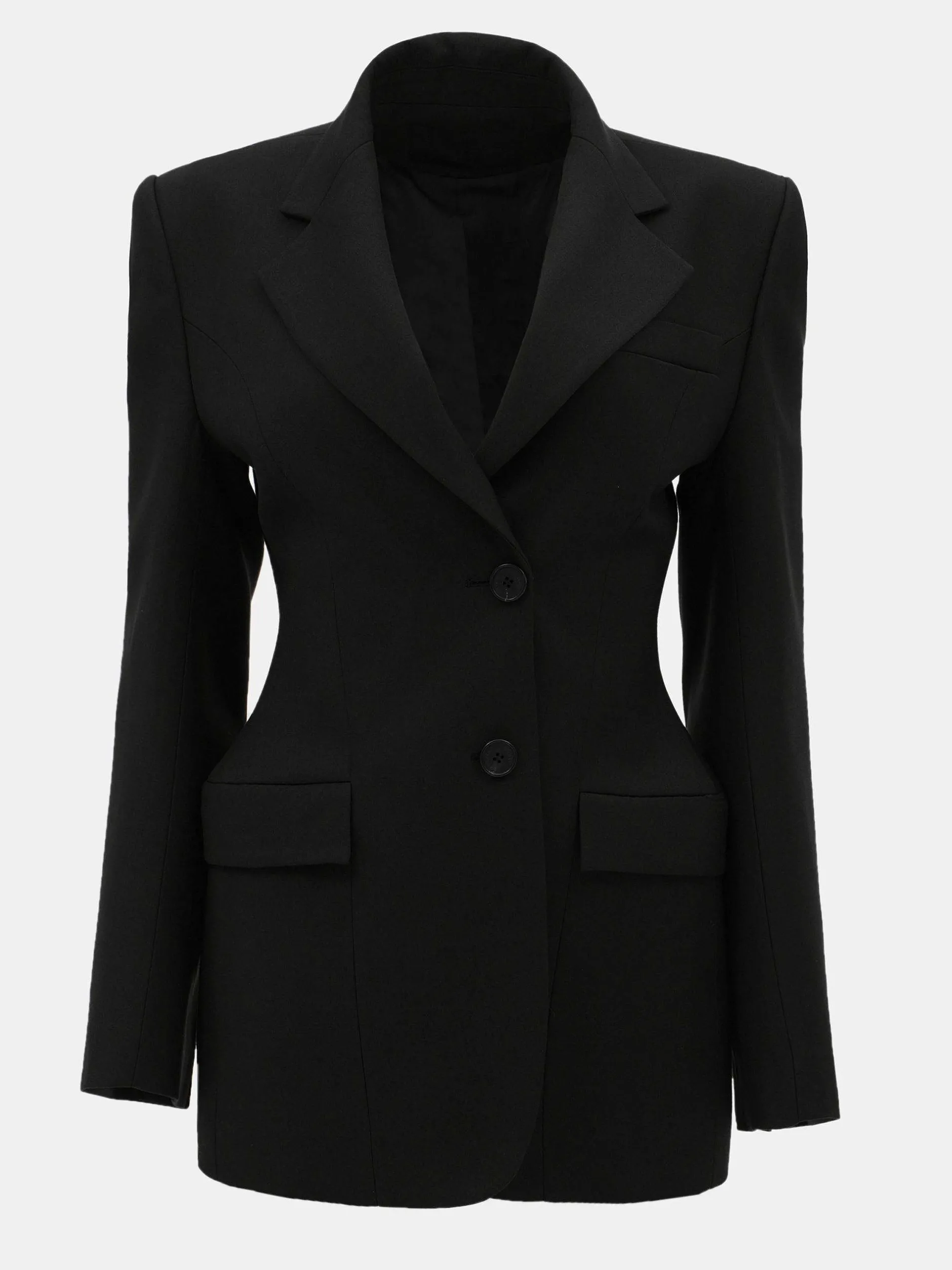 Frauen Source Unknown Oberbekleidung<Poldo Sanduhr-Blazer, Schwarz
