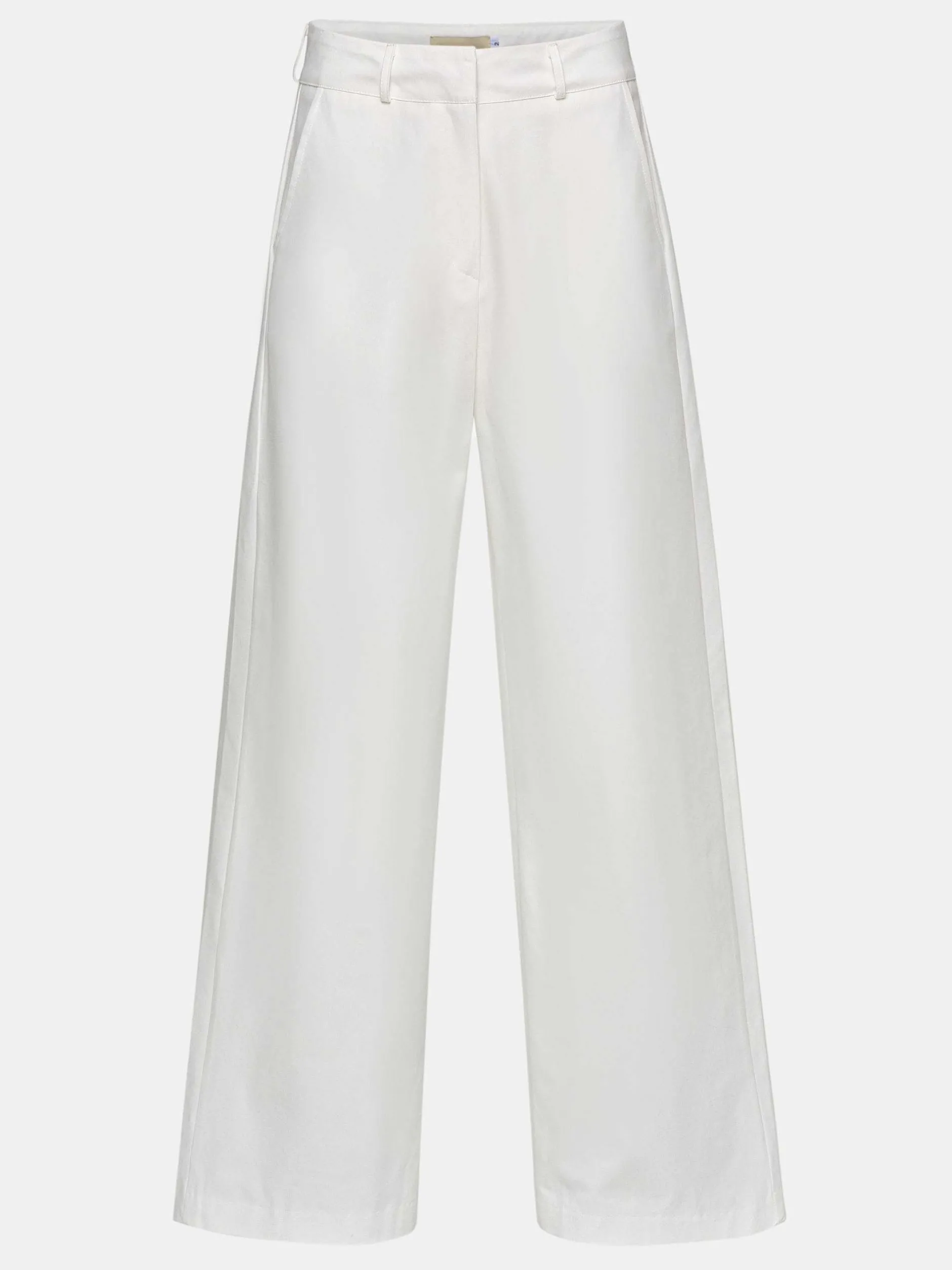 Frauen Source Unknown Unterteile<Popeline-Hose Mit Weitem Bein, Weis