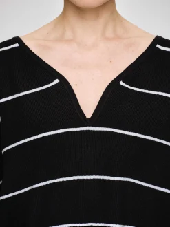 Frauen Source Unknown Kleidung<Pullover Mit Tiefem V-Ausschnitt, Schwarz