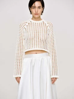 Frauen Source Unknown Kleidung<Reef Net Strickoberteil, Elfenbein