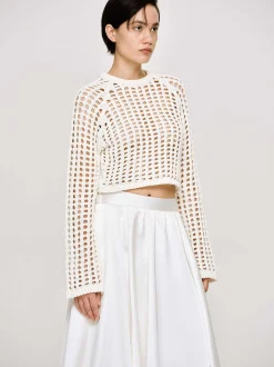 Frauen Source Unknown Kleidung<Reef Net Strickoberteil, Elfenbein