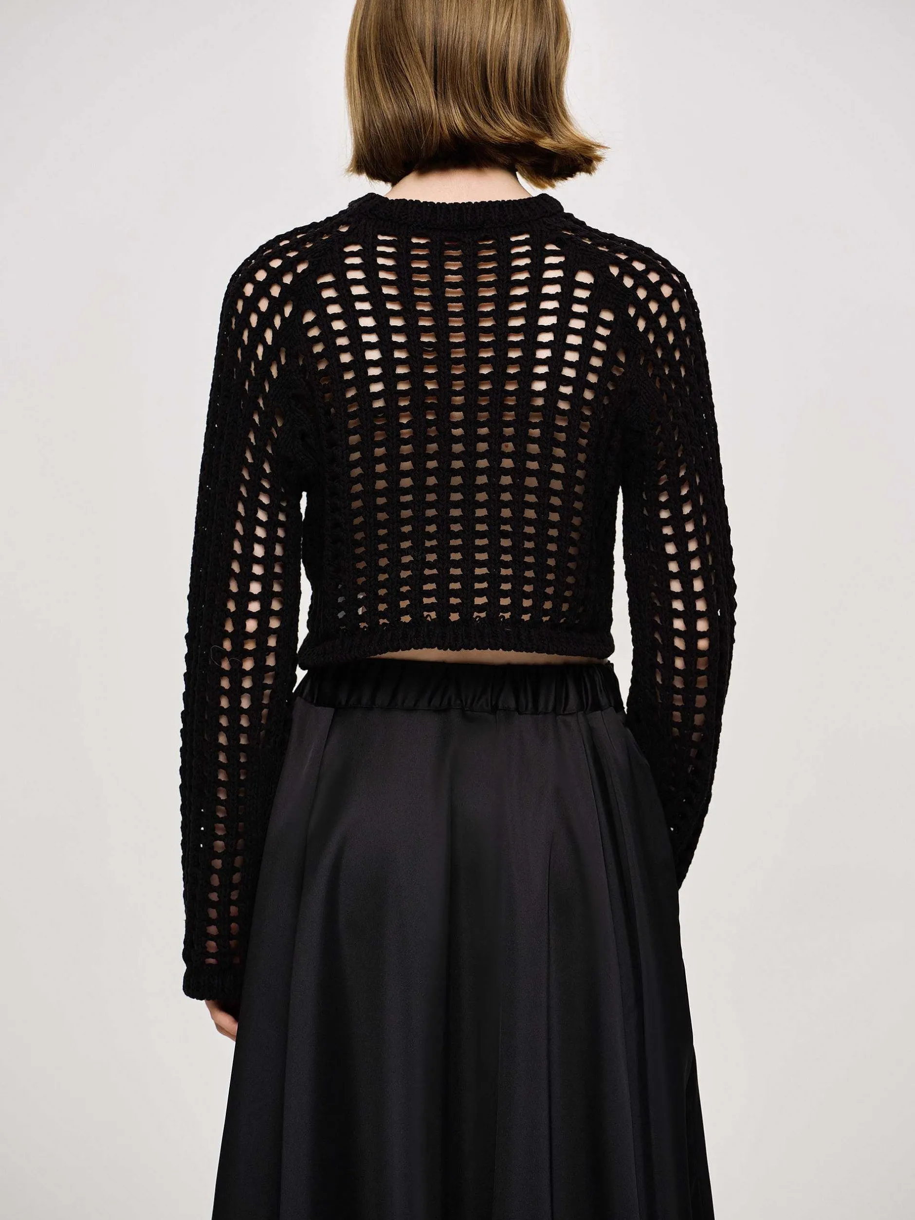 Frauen Source Unknown Kleidung<Reef Net Strickoberteil, Schwarz