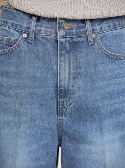 Frauen Source Unknown Kleidung<Relaxed Straight Jeans, Mittlere Waschung