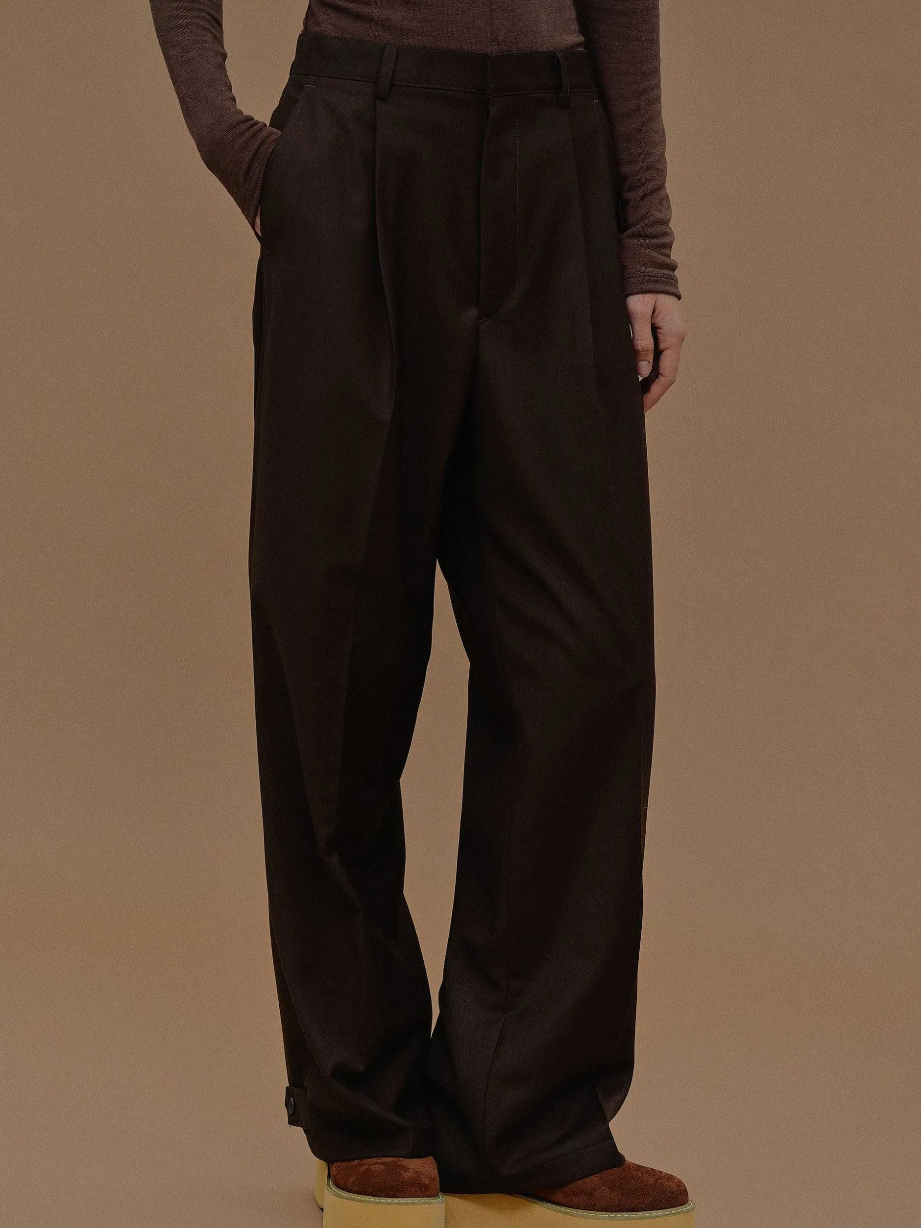 Frauen Source Unknown Kleidung<Relaxed-Hose Mit Dreieckstaschen, Fondant