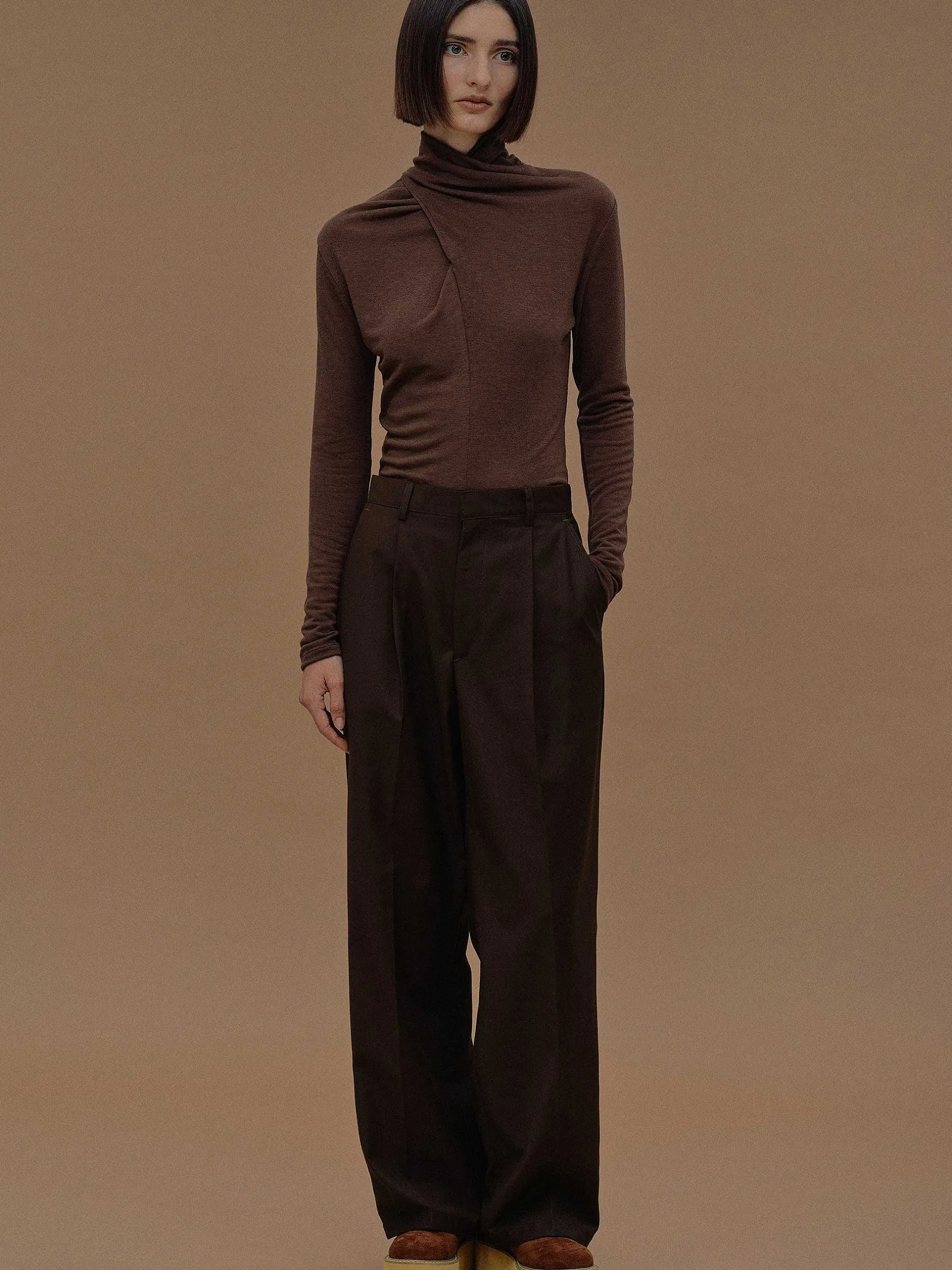 Frauen Source Unknown Kleidung<Relaxed-Hose Mit Dreieckstaschen, Fondant