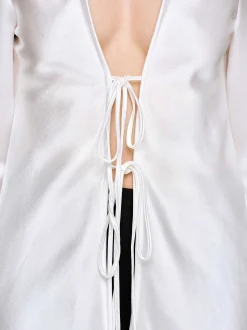 Frauen Source Unknown Kleidung<Reyna Satinbluse, Perle