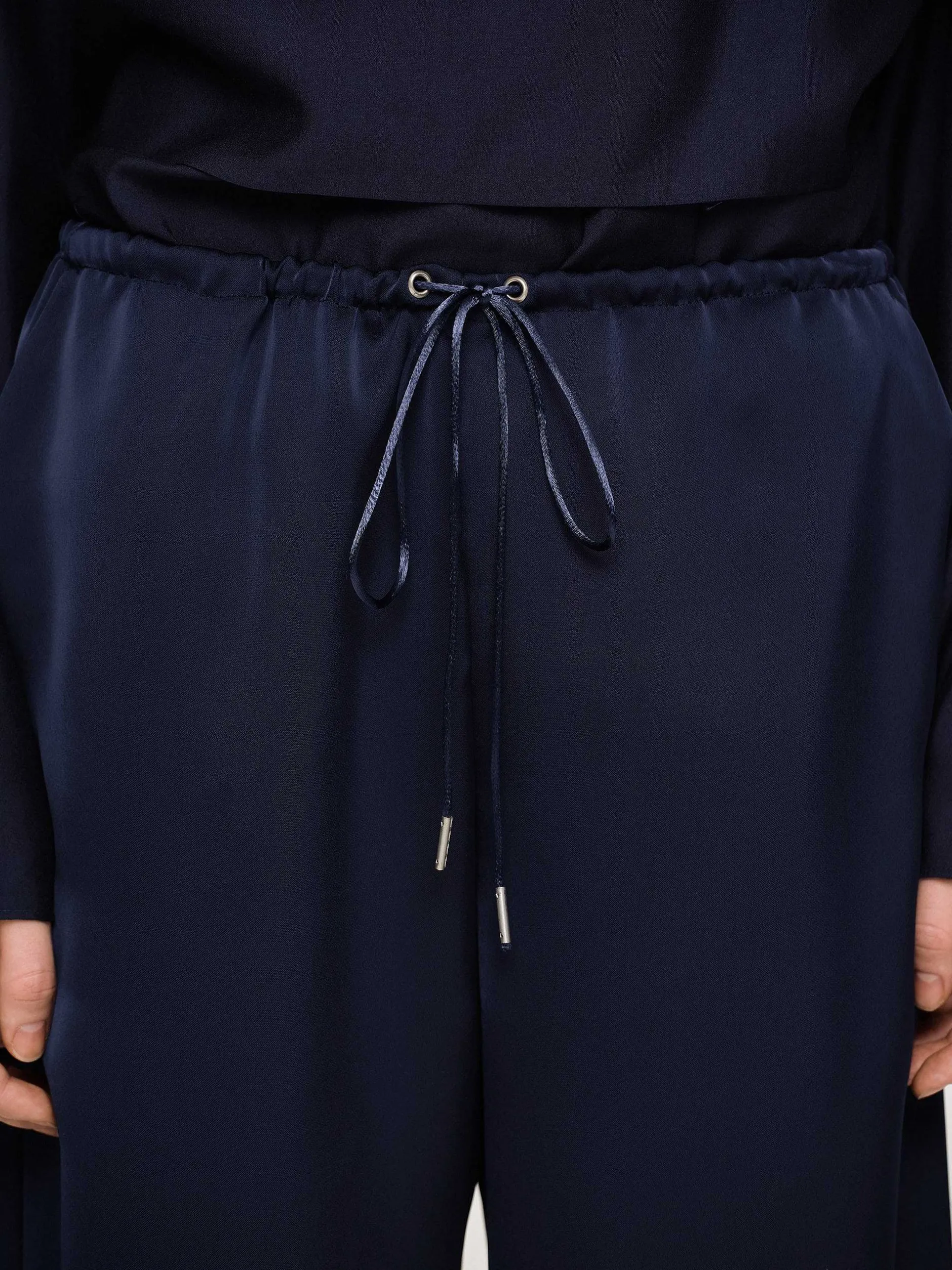 Frauen Source Unknown Kleidung<Satin-Jogginghose, Marineblau