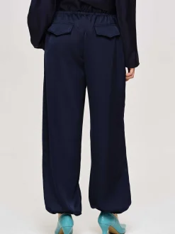 Frauen Source Unknown Unterteile<Satin-Jogginghose, Marineblau