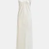 Frauen Source Unknown Zubehör<Satin-Maxikleid, Perle