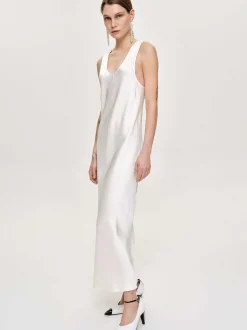 Frauen Source Unknown Zubehör<Satin-Maxikleid, Perle
