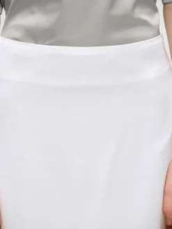 Frauen Source Unknown Kleidung<Satinrock Mit Applikation, Weis