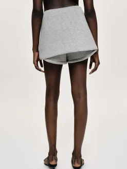 Frauen Source Unknown Kleidung<Segura Sweat Mini Skorts, Gainsboro Melange