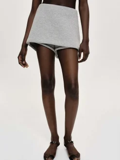 Frauen Source Unknown Unterteile<Segura Sweat Mini Skorts, Gainsboro Melange