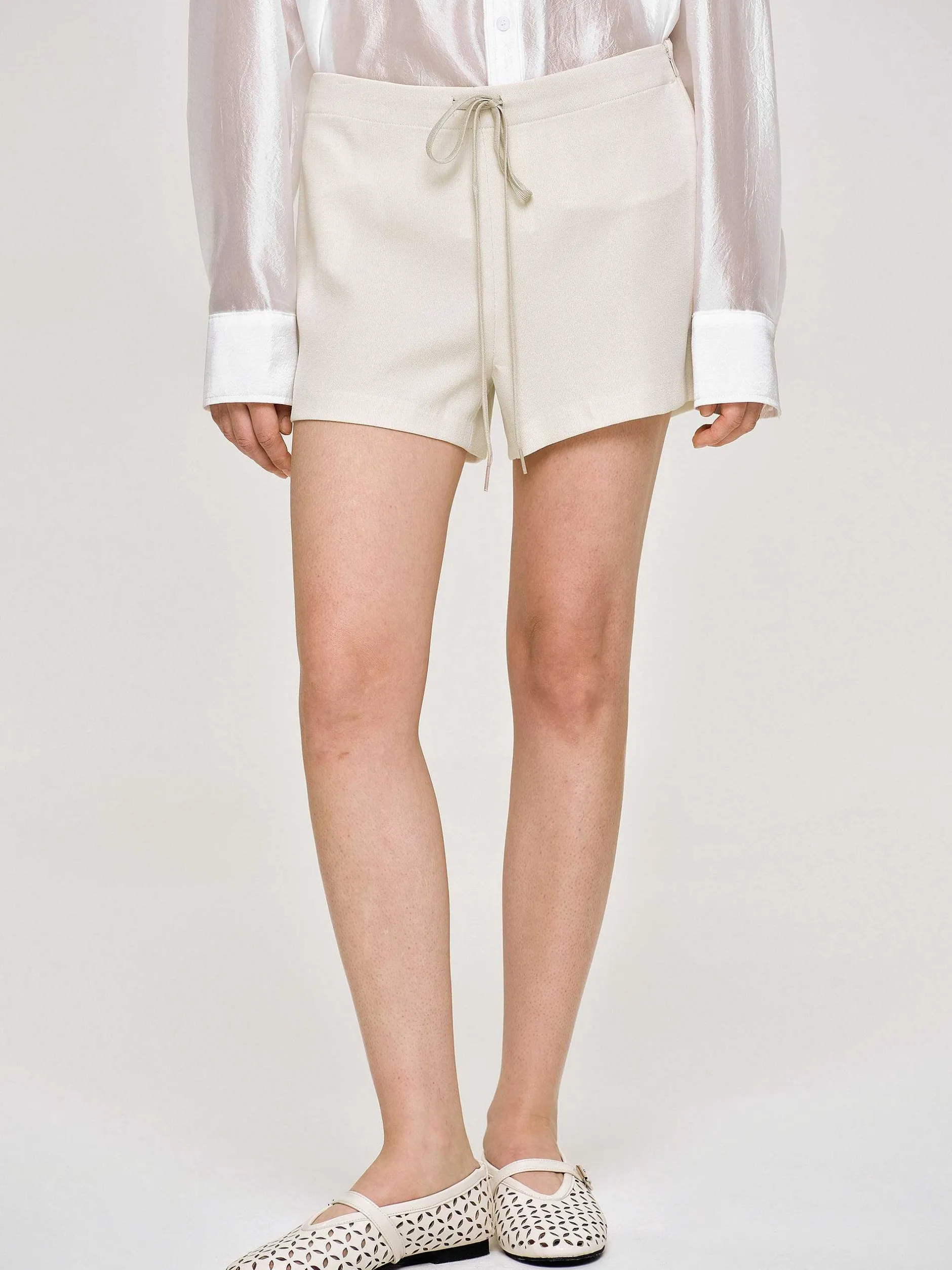 Frauen Source Unknown Unterteile<Shorts Mit Kordelzug, Alabaster